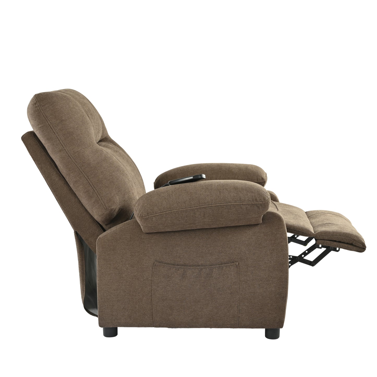 Aston Recliner Chair with Message and Heater - Brown