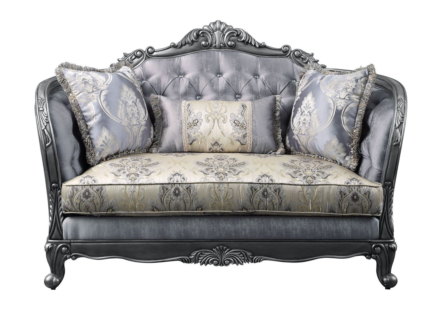 Ariadne Fabric Loveseat w/3 Pillows