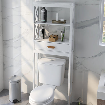 Aura Over-the-Toilet Storage Cabinet White