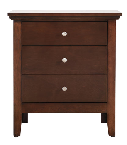 Hammond  3 Drawer Nightstand - Cappuccino