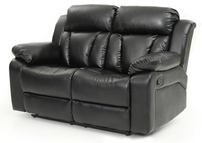 Daria Reclining Loveseat - Black