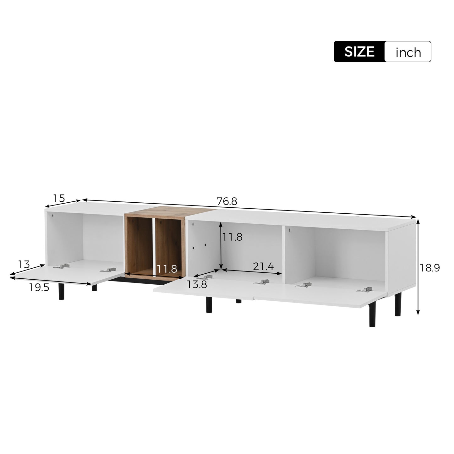 Parker TV Stand - White