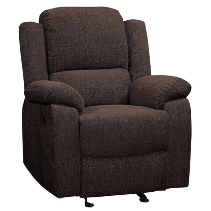 Silva Pillow Top Arms Glider Recliner - Brown