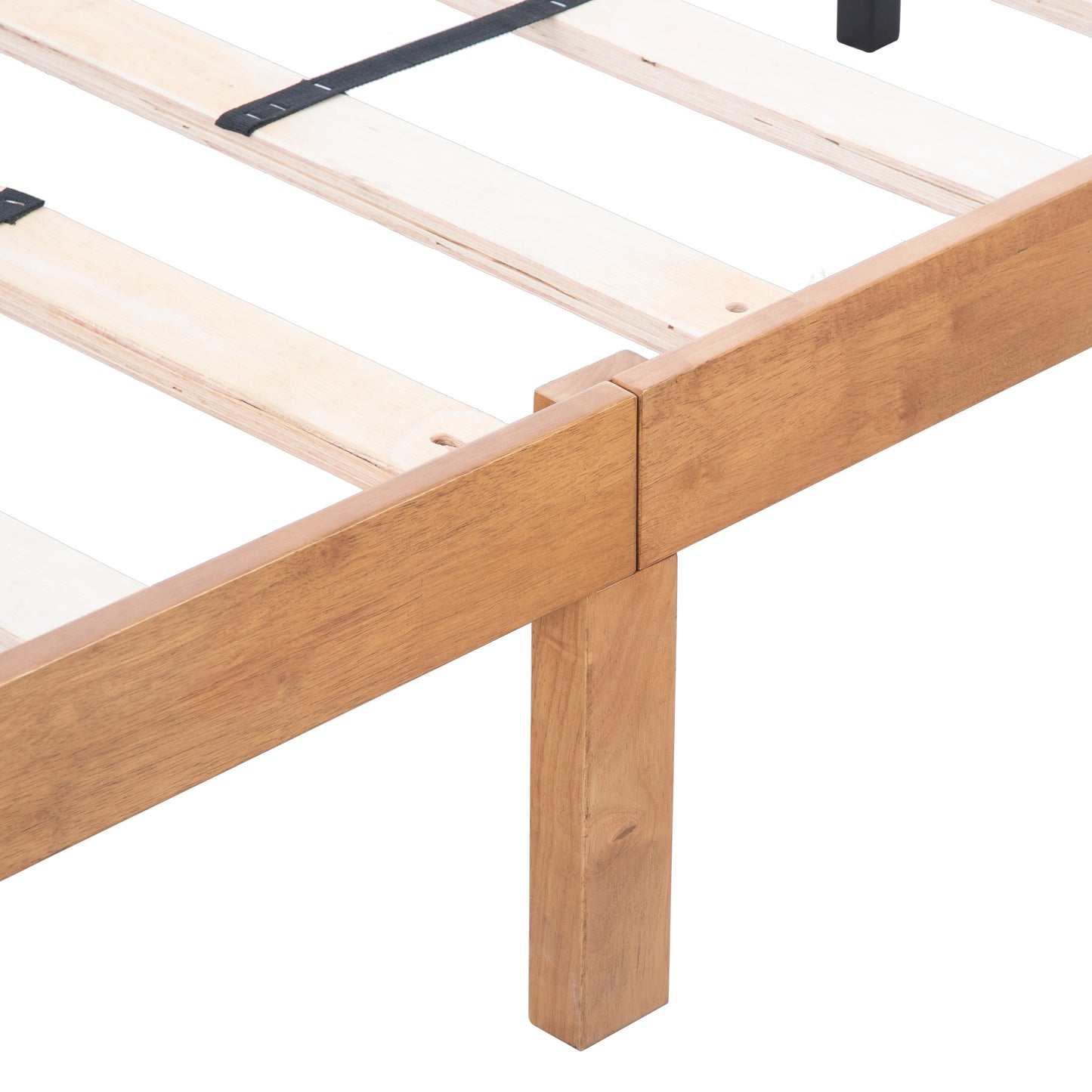 Jox King Size Wood Platform Bed Frame - Old Pine