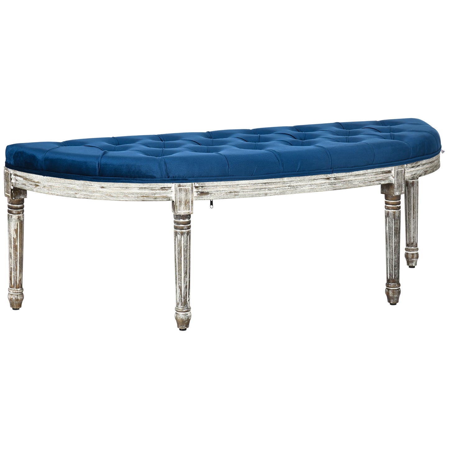 Qasim Semi-Circle Bench - Blue