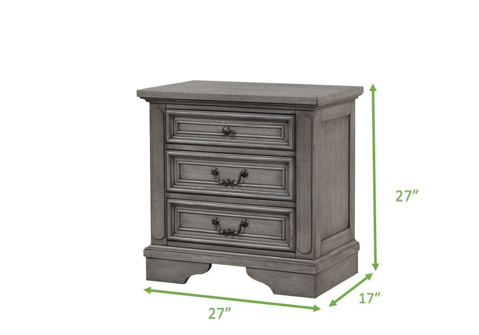 Grace Nightstand - Gray