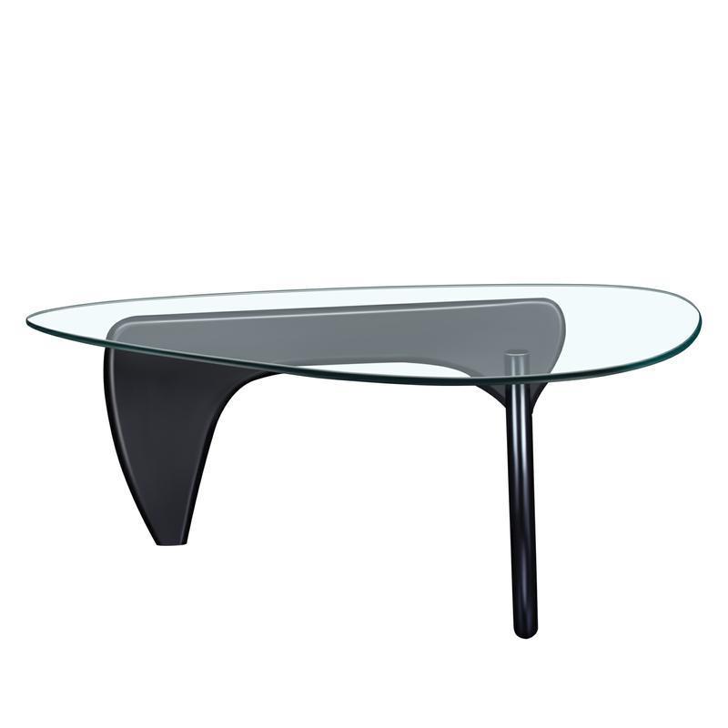 Modern Triangle coffee table - Black