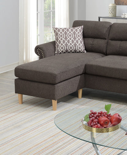 Esme Reversible Sectional Sofa Set  - Tan