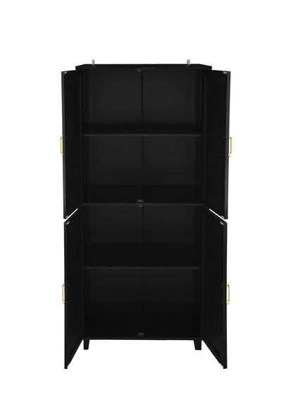 Acuna 4 Door Storage Cabinet - Black