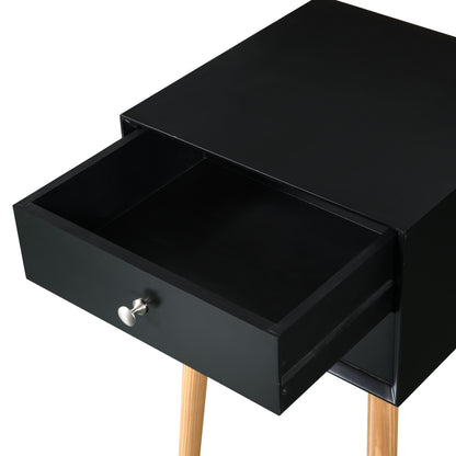 Tim Nightstand 2-Drawers - Black