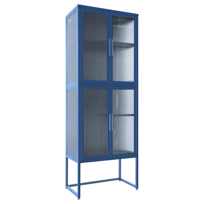 Nera II Tempered Glass Cabinet - Blue