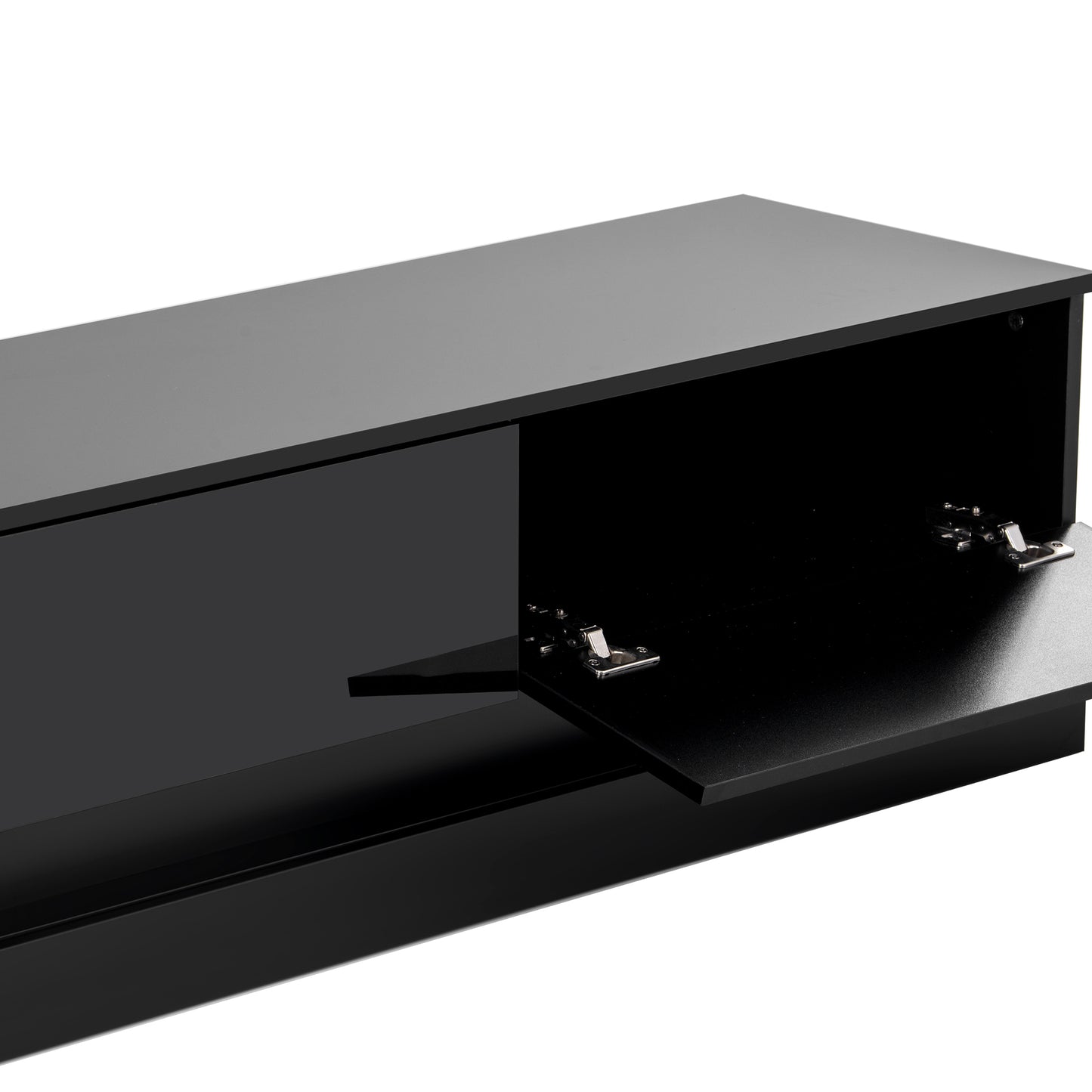 Belmo TV Stand with LED Color Changing Lights - Black