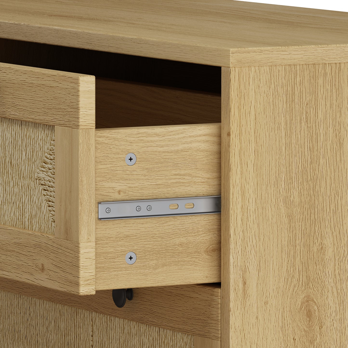 Robe 3-Drawers Storage Cabinet - Oak