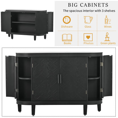 Tamra Sideboard Accent Cabinet - Black