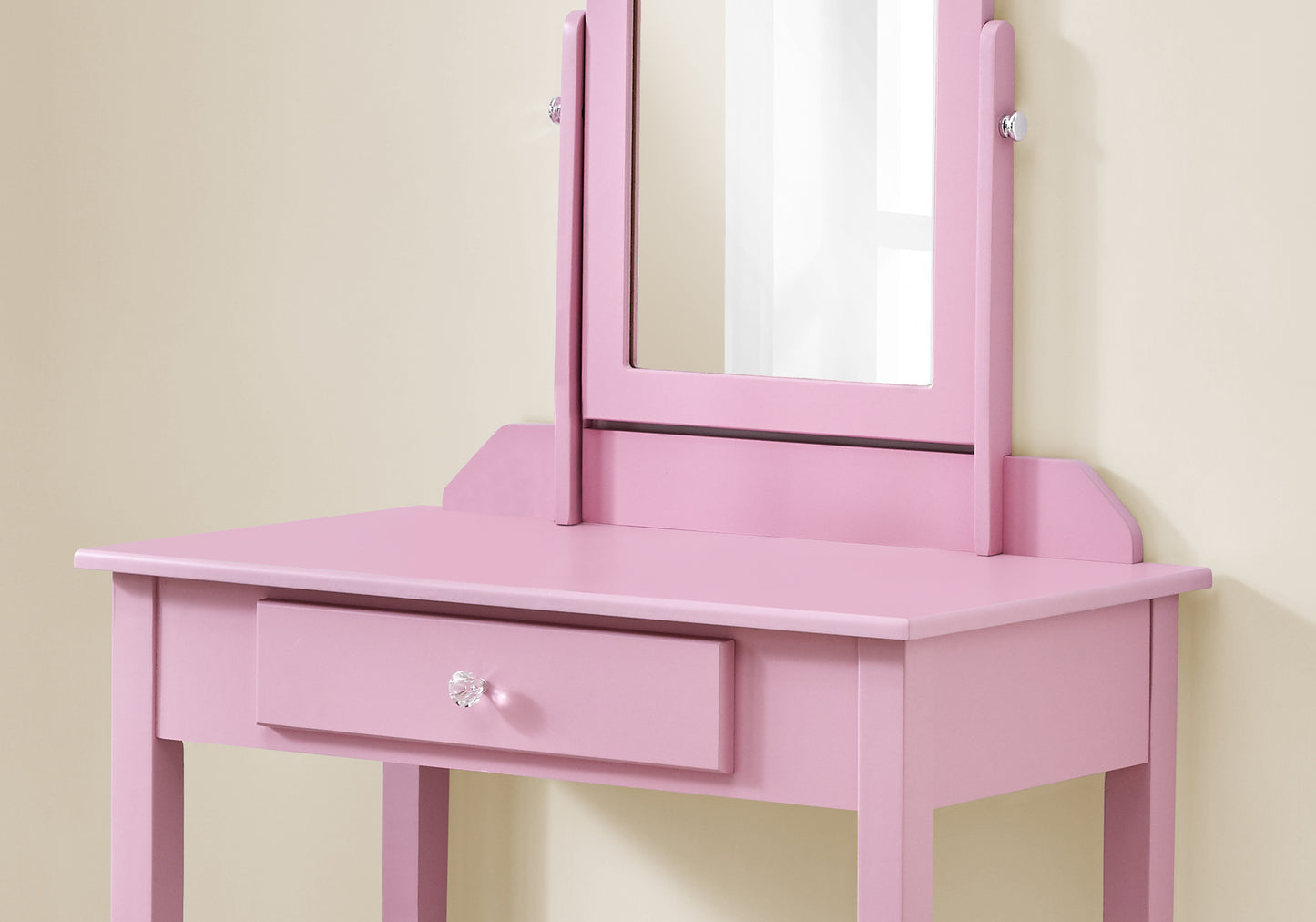 Remi Vanity Table with Mirror - Pink