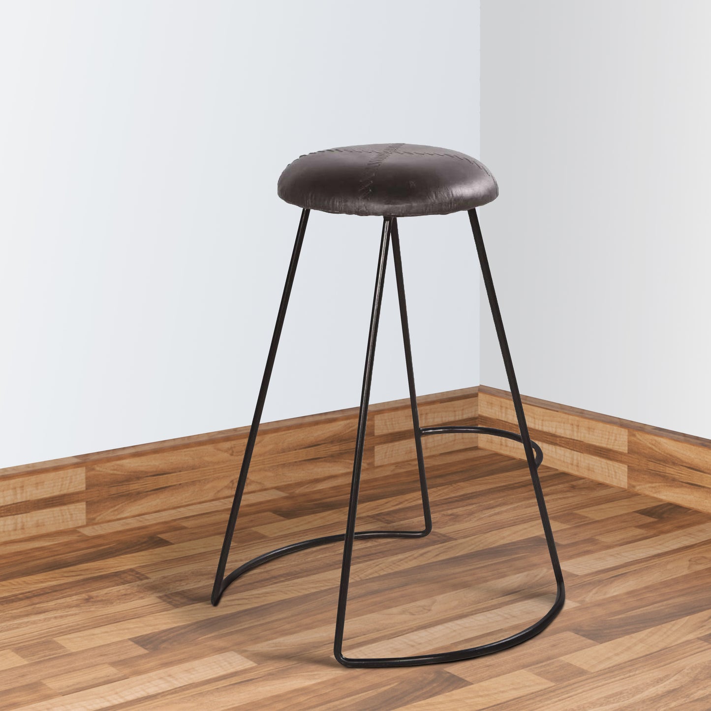 Stitch Counter Height Stool - Black