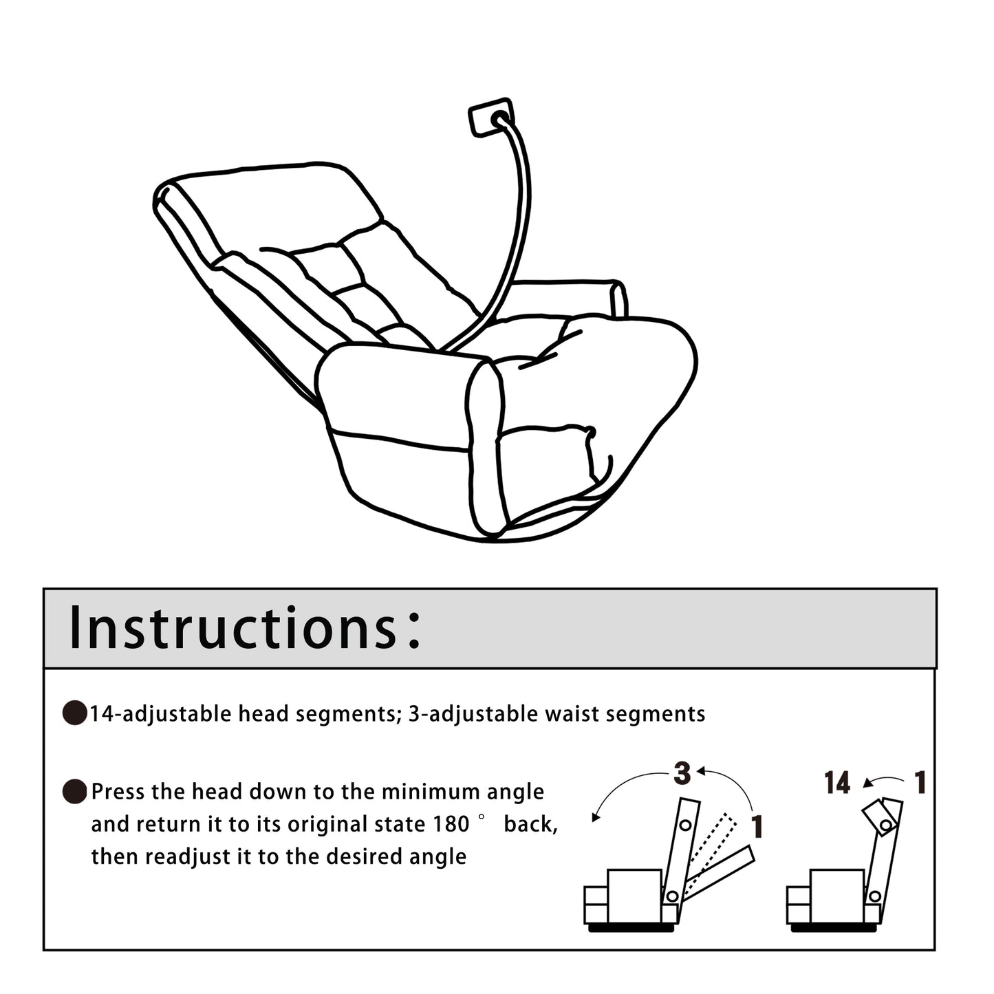 Lawson Adjustable Head and Waist Rotatable Sofa Chair - Green