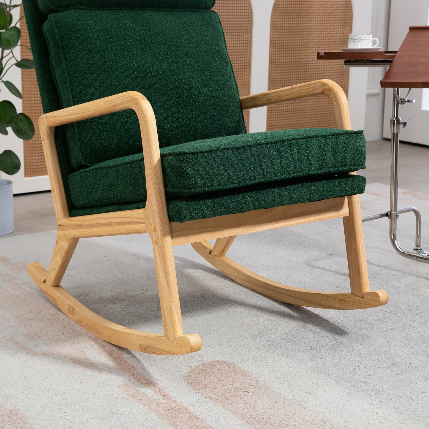 Barton Modern Rocking Chair - Green