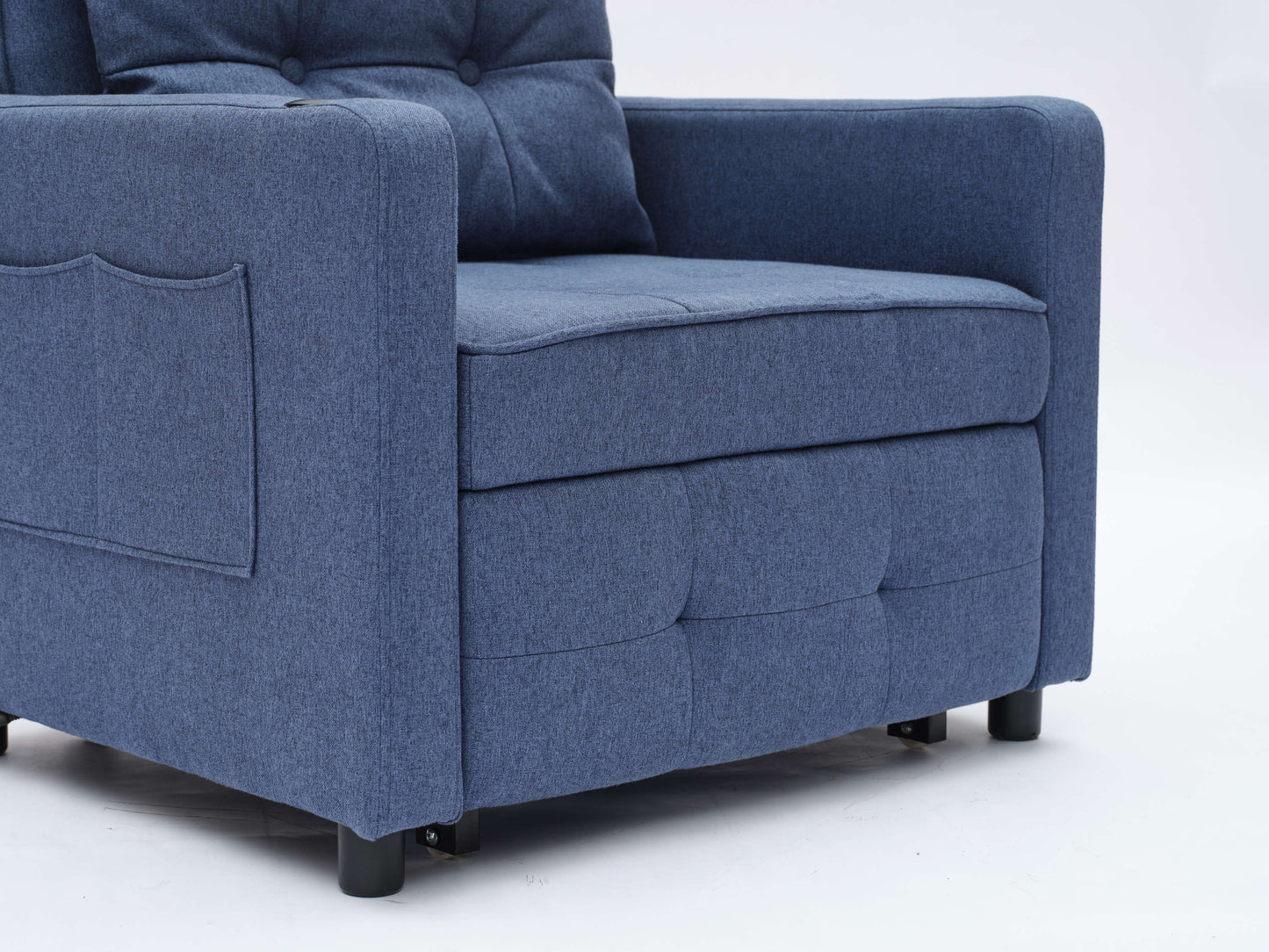 Sleeper Chair 3-in-1 Convertible - Navy Blue