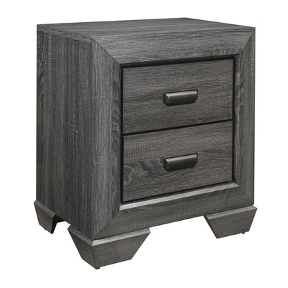 Rustic Aesthetic Nightstand - Gray