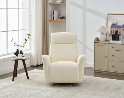 Mosley Swivel Glider Recliner Chair - White