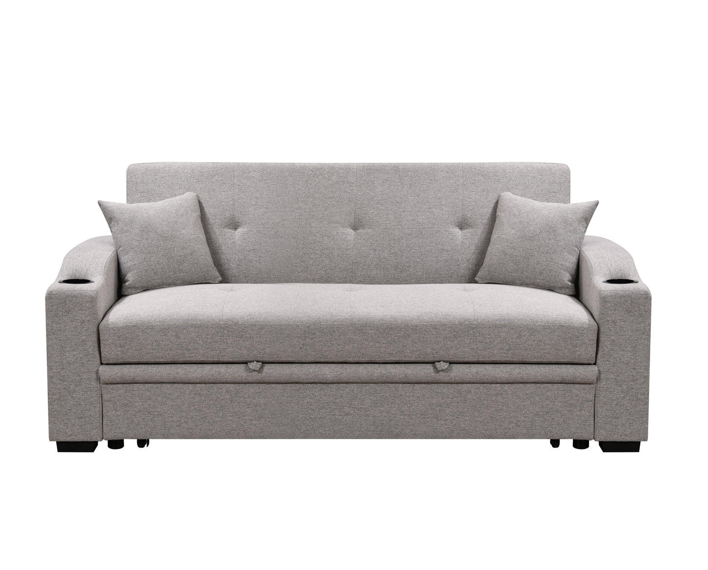 Tazz Pull-Out Sleeper Sofa - Light Gray