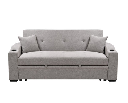 Tazz Pull-Out Sleeper Sofa - Light Gray