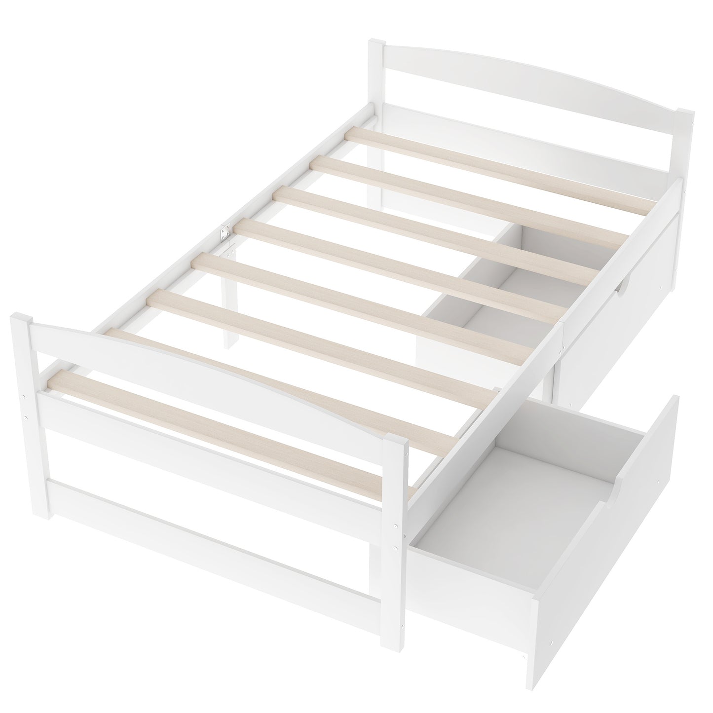 Array Twin Size Daybed with 2 Drawers - White