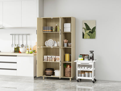 Acuna II 4 Door Storage Cabinet - Natural