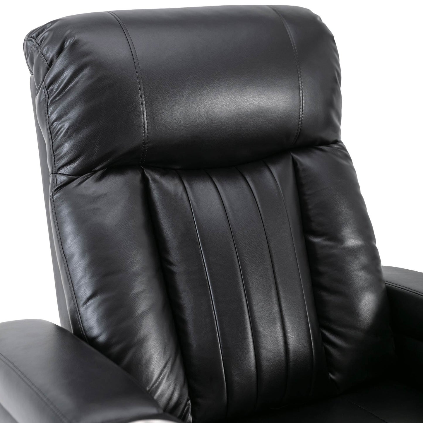 Anika Premium Power Recliner with Swivel Tray Table - Black