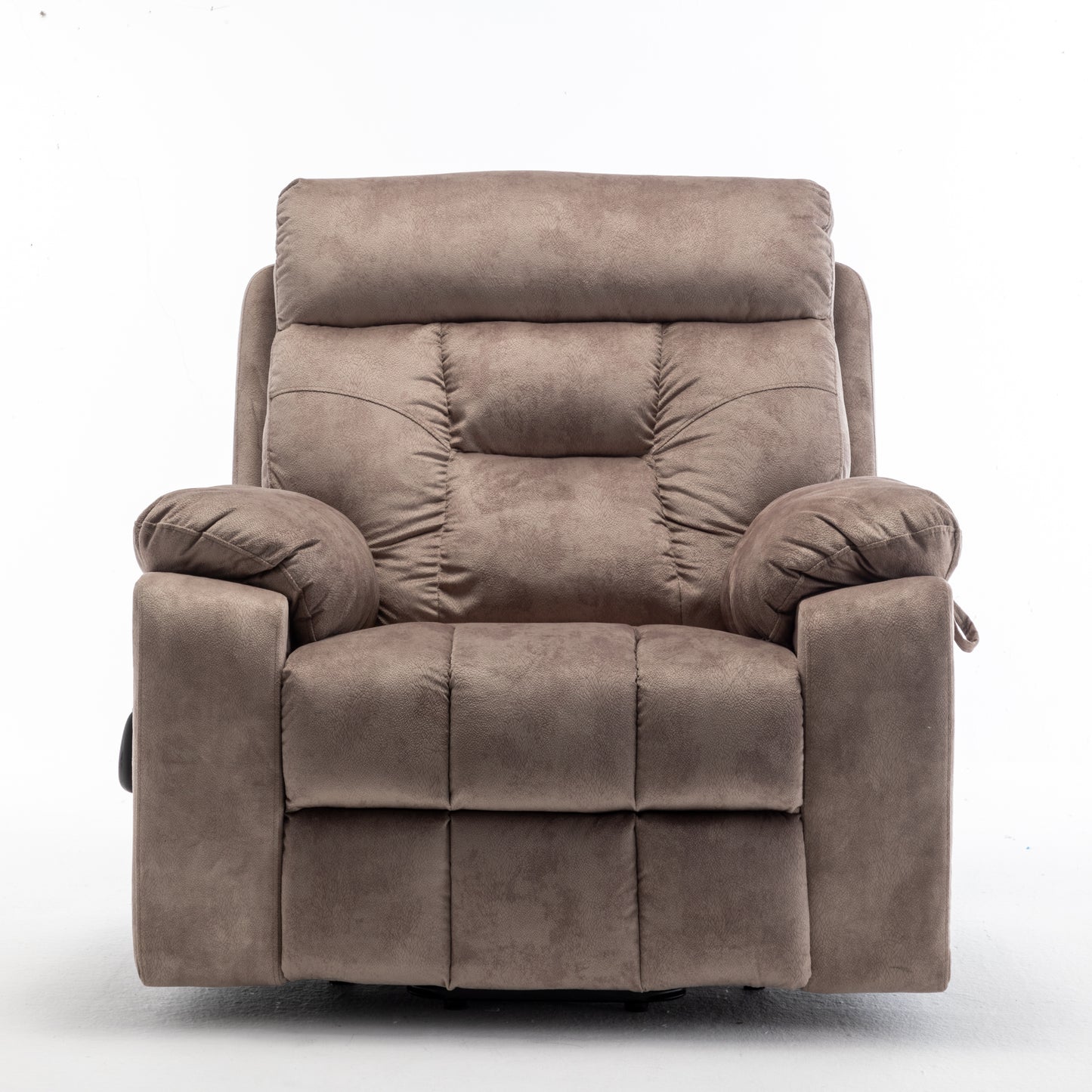 Wilson Power Electric Velvet Reclining Chair - Light Brown