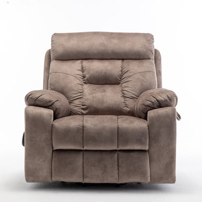 Wilson Power Electric Velvet Reclining Chair - Light Brown