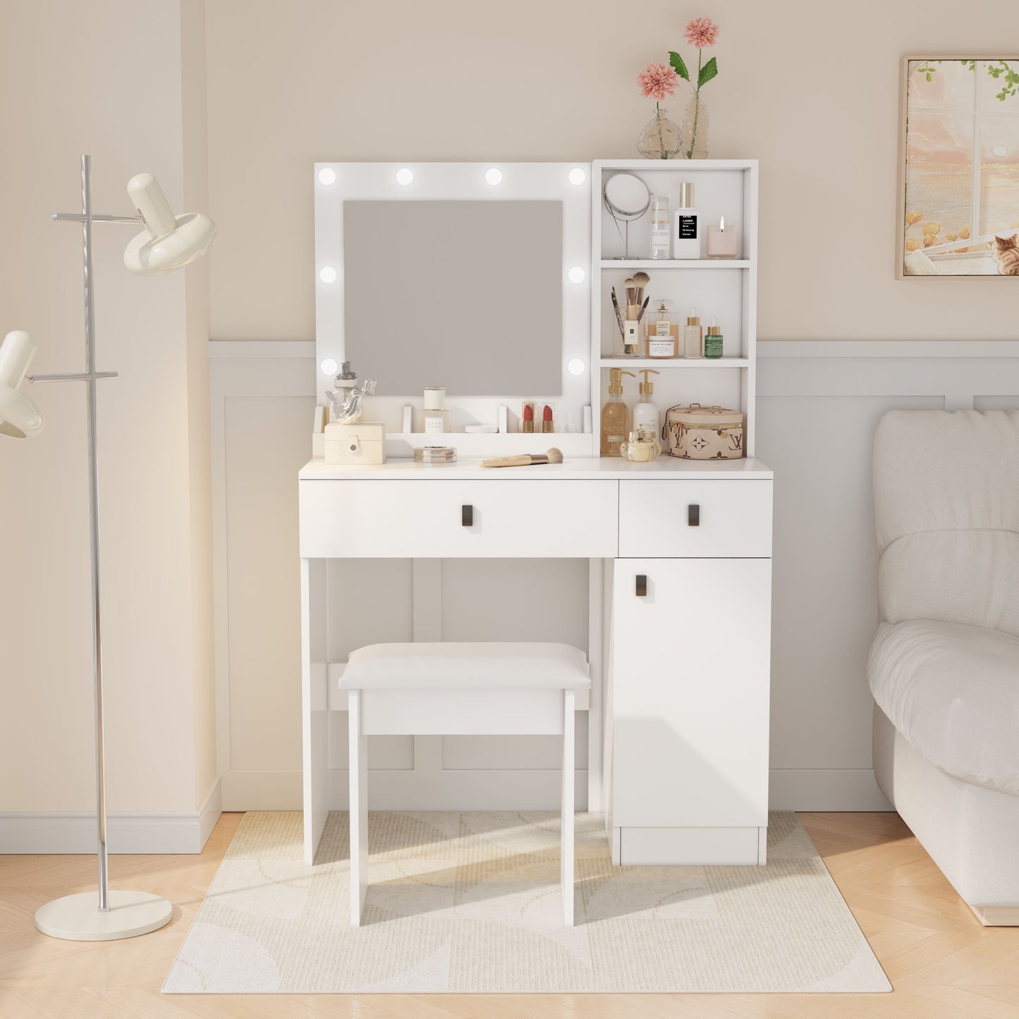 Traci Vanity Desk with Lights