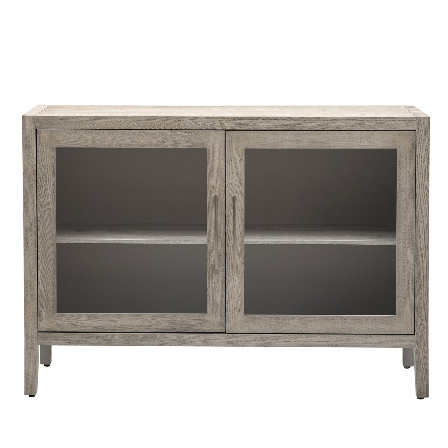 Zacko Wood Storage Cabinet - Gray