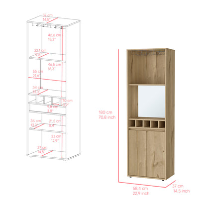 Tucson Bar Cabinet - Light Oak