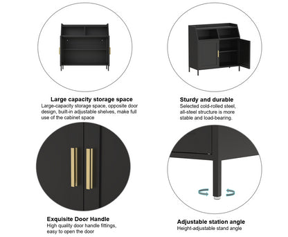 Neha Storage Cabinet - Black