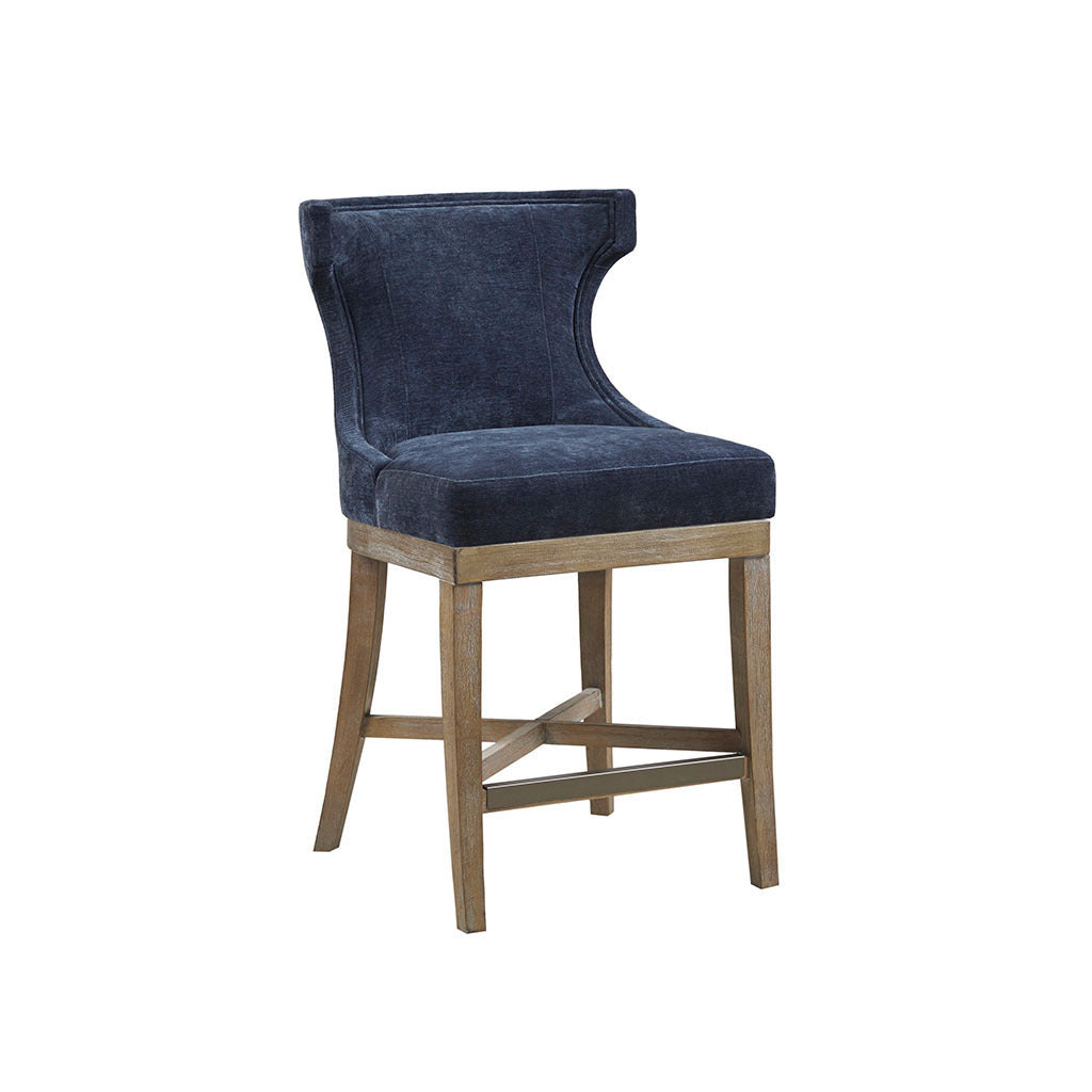 Carson Counter Stool with Swivel Seat - Blue