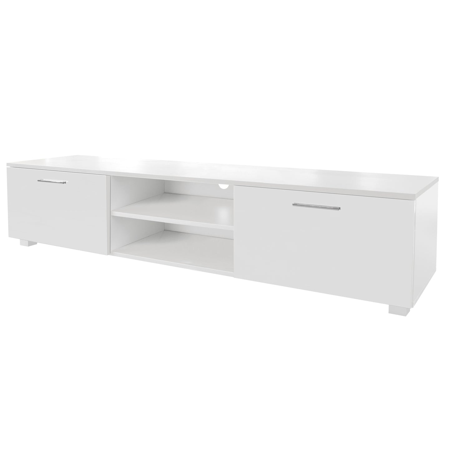 Jared TV Stand Media Console Entertainment Center - White