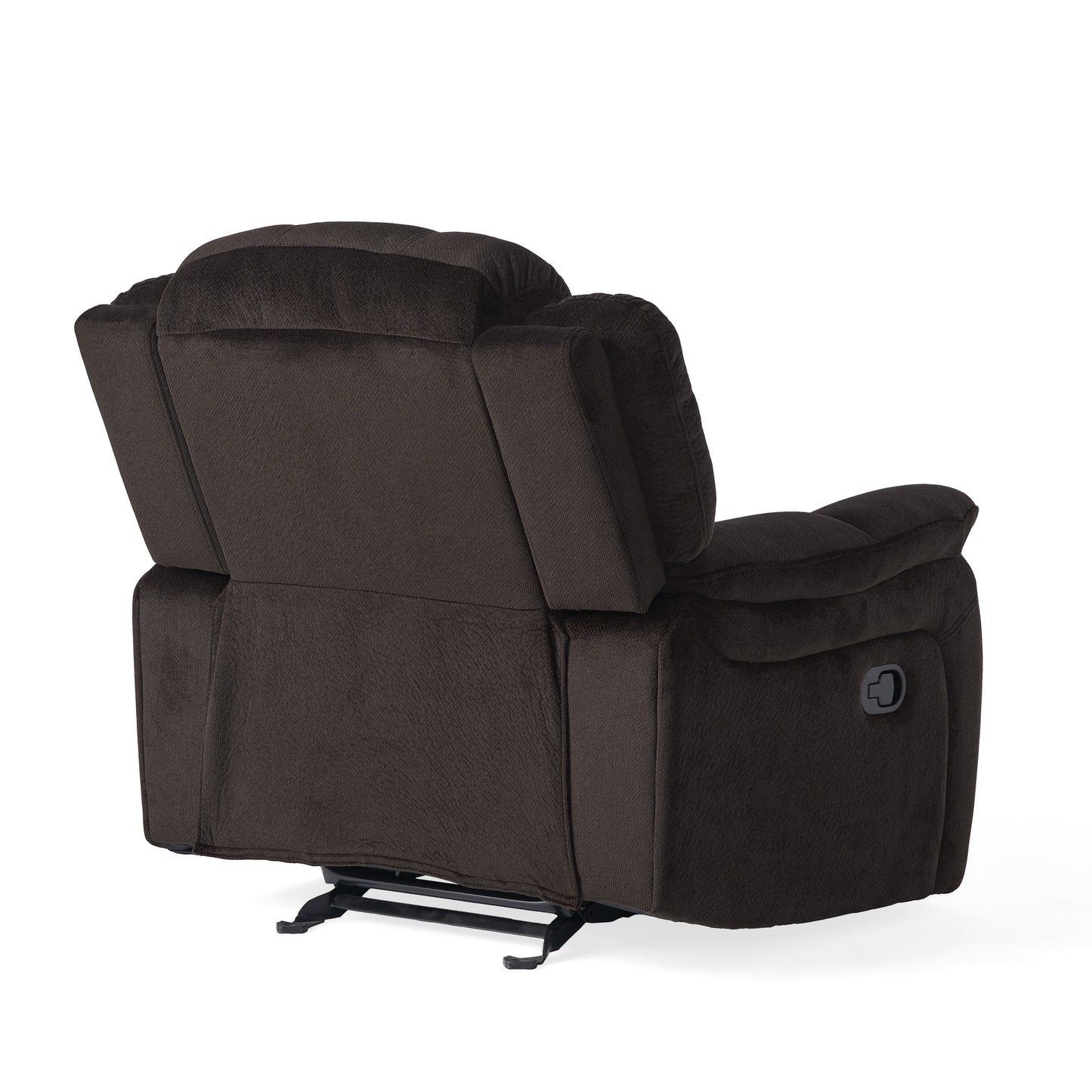 Wise Plush Fabric Glider Recliner Chair - Brown