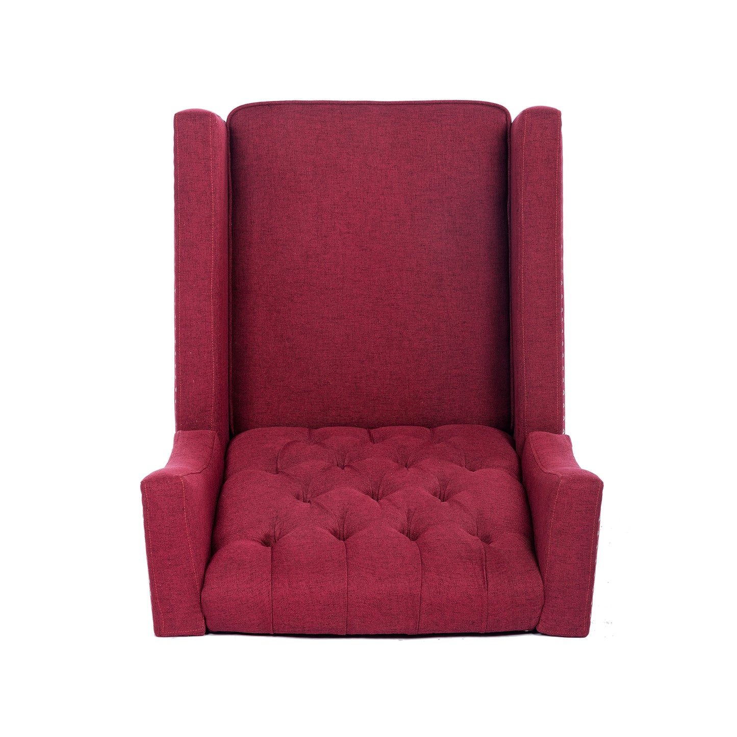 Nix Wide Manual Wing Chair Recliner - Red