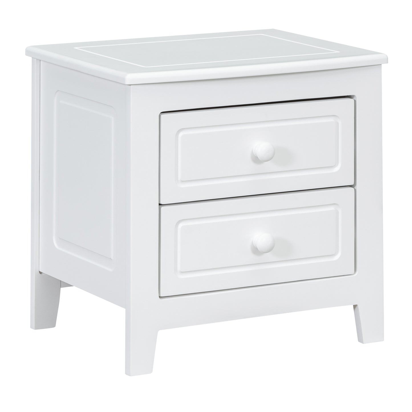 Gen Classic 2-Drawer Nightstand - White