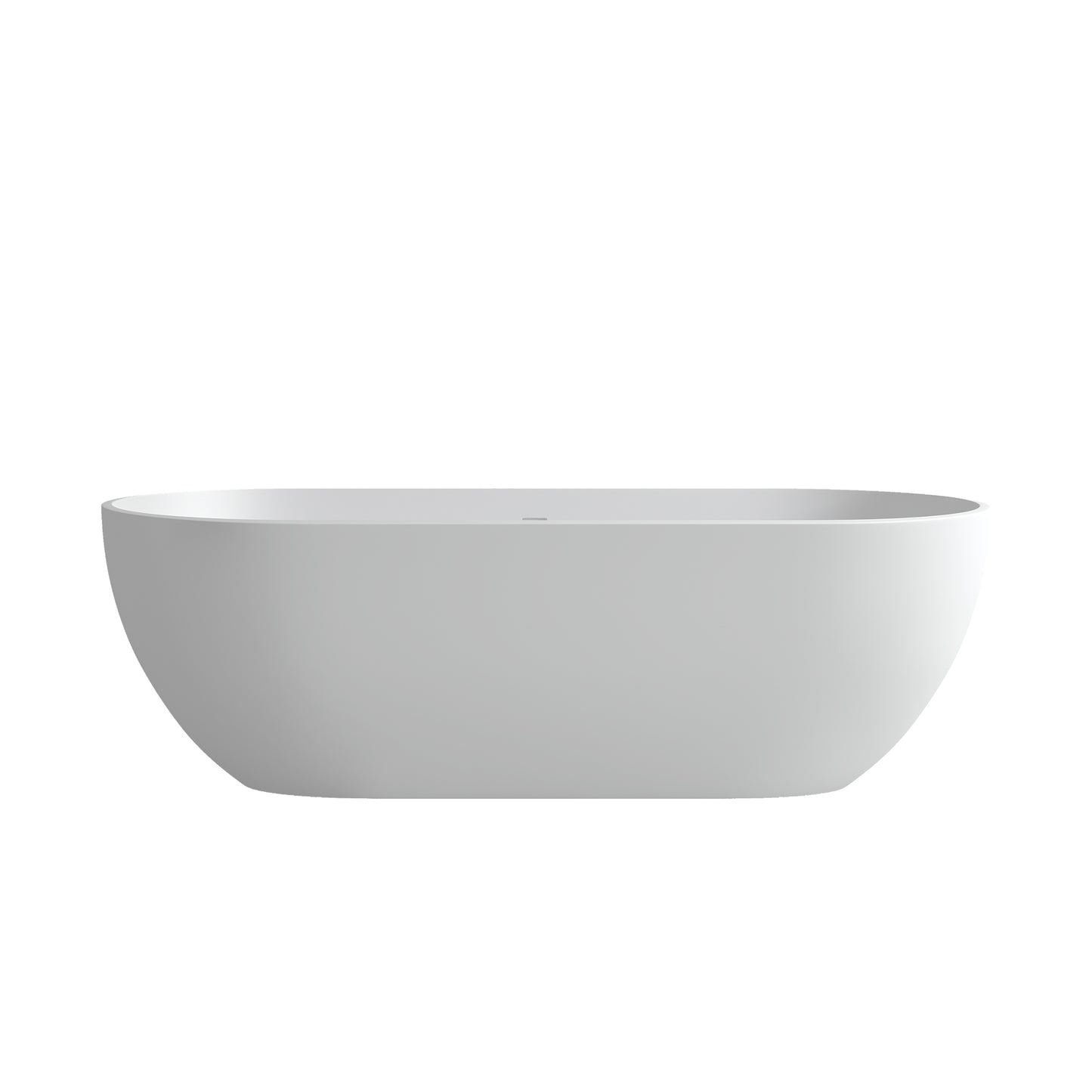 Zara 69" Solid Surface Freestanding  Bathtub  -  White