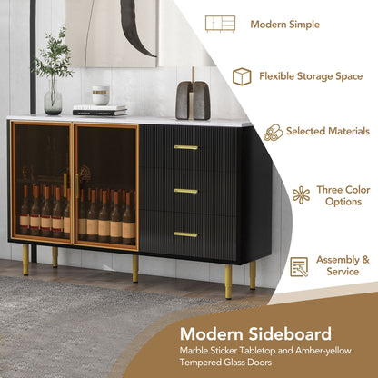 Finch Sideboard Buffet - Black