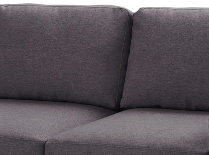 Winter Fabric Loveseat - Dark Gray