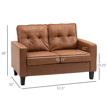 Hocom Wide Loveseat - Brown