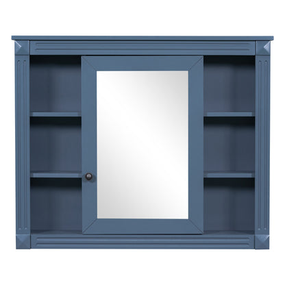 Royal Blue Wall Mounted Bathroom Storage Cabinet