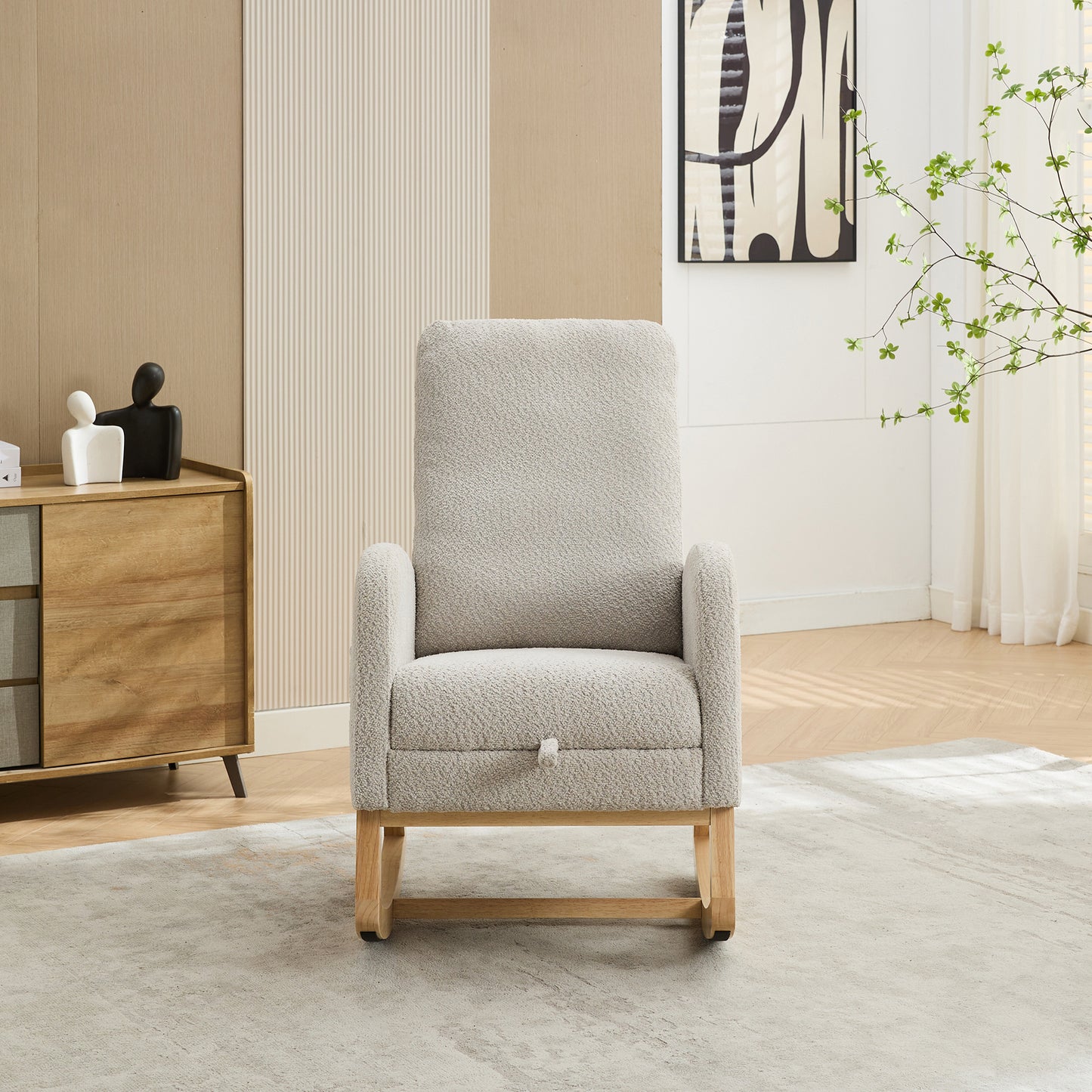 Lester One Rocking Chair - Light Gray