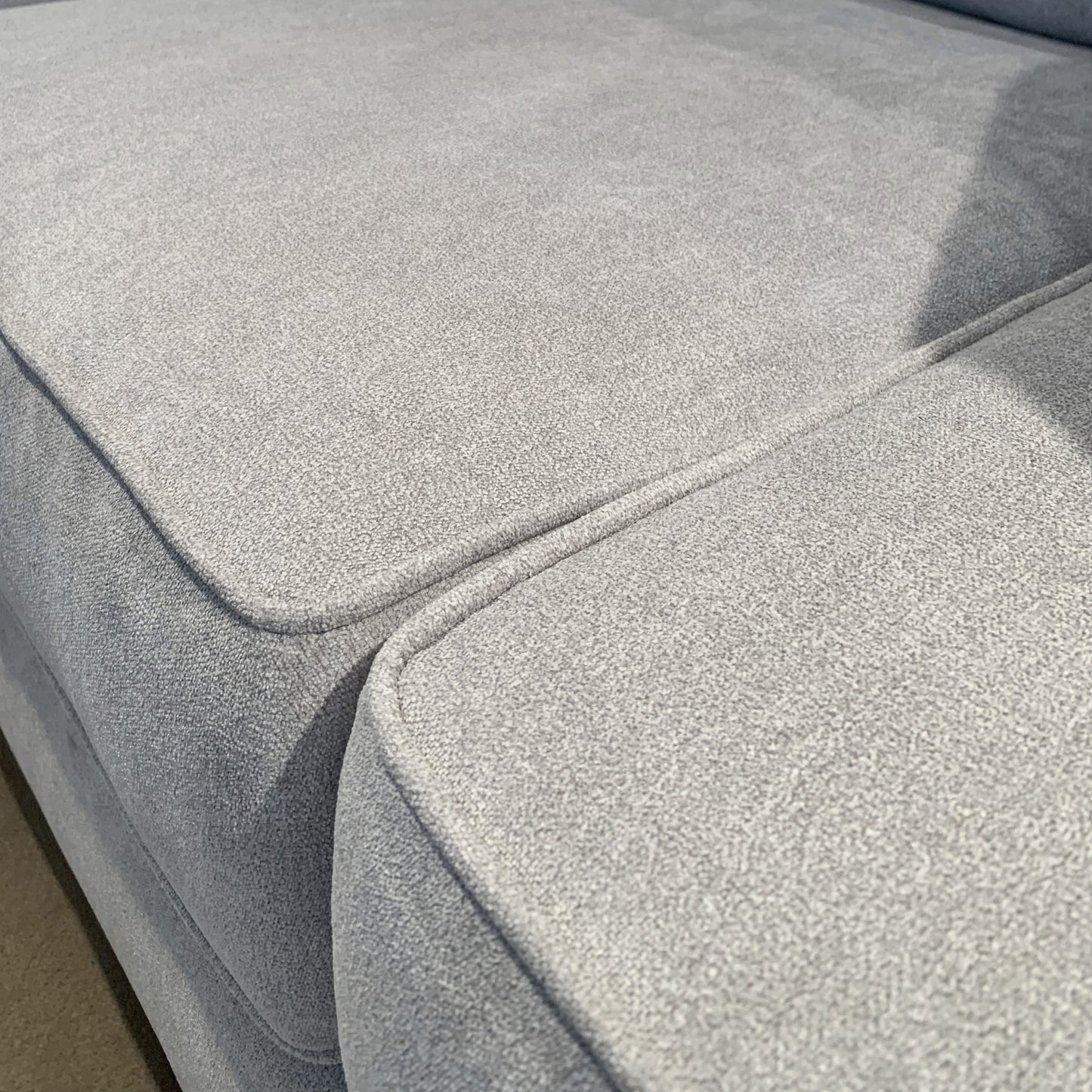 Camero Fabric Pillowback Loveseat - Gray