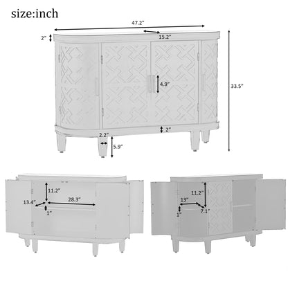 Tamra Sideboard Accent Cabinet - White