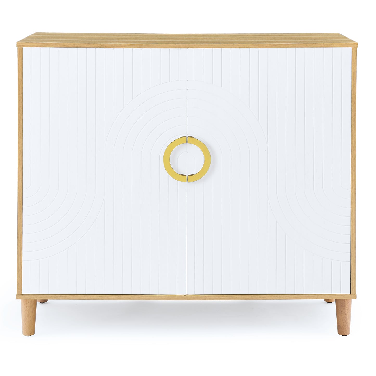 Vincent Storage Cabinet - Wood/White